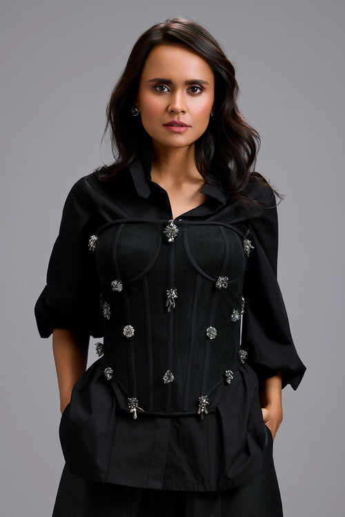 Eclipse Rhinestone Corset Co-ord Set