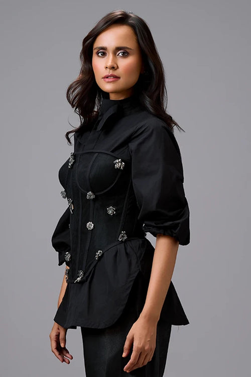 Eclipse Embellished Corset Top