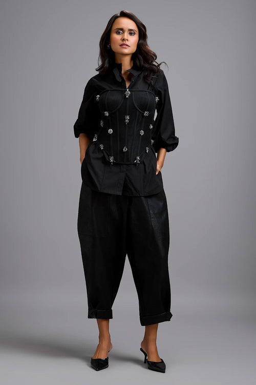 Eclipse Rhinestone Corset Co-ord Set