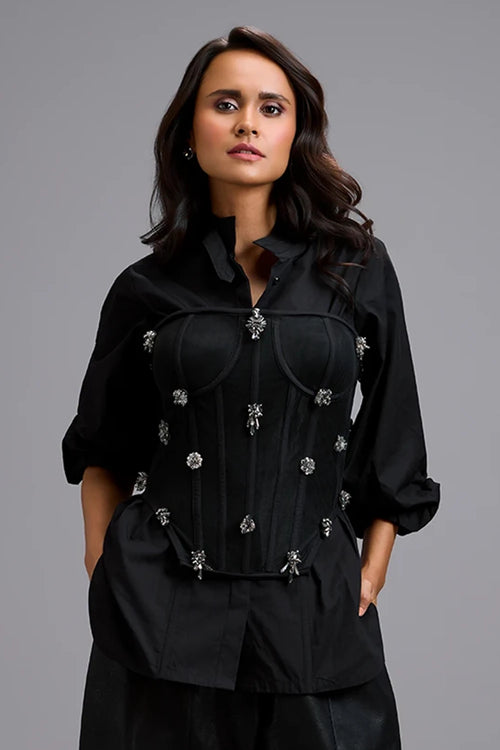 Eclipse Embellished Corset Top