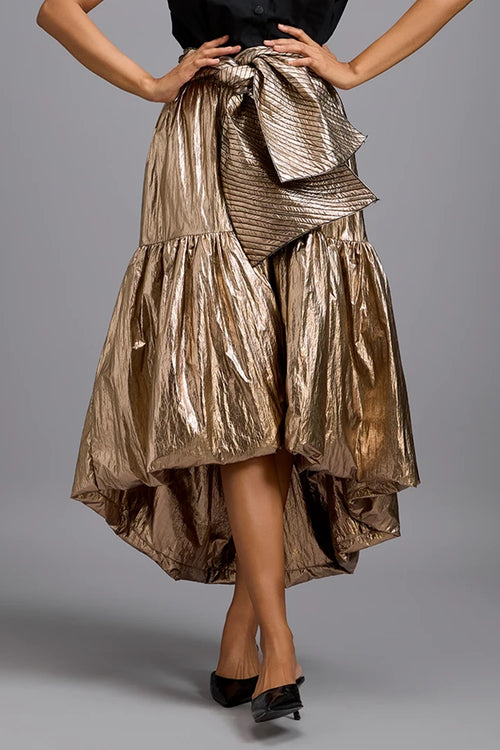 Eclipse Metallic Bow Skirt