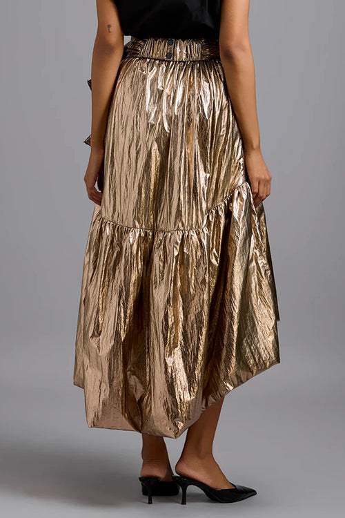 Eclipse Metallic Bow Skirt