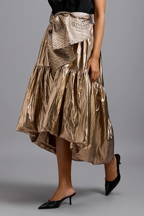 Eclipse Metallic Bow Skirt