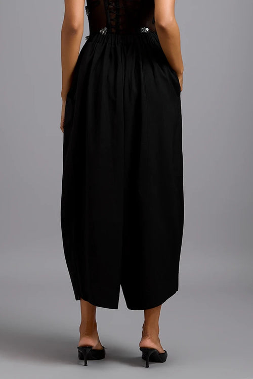 Eclipse Structured Wide-Leg Pants