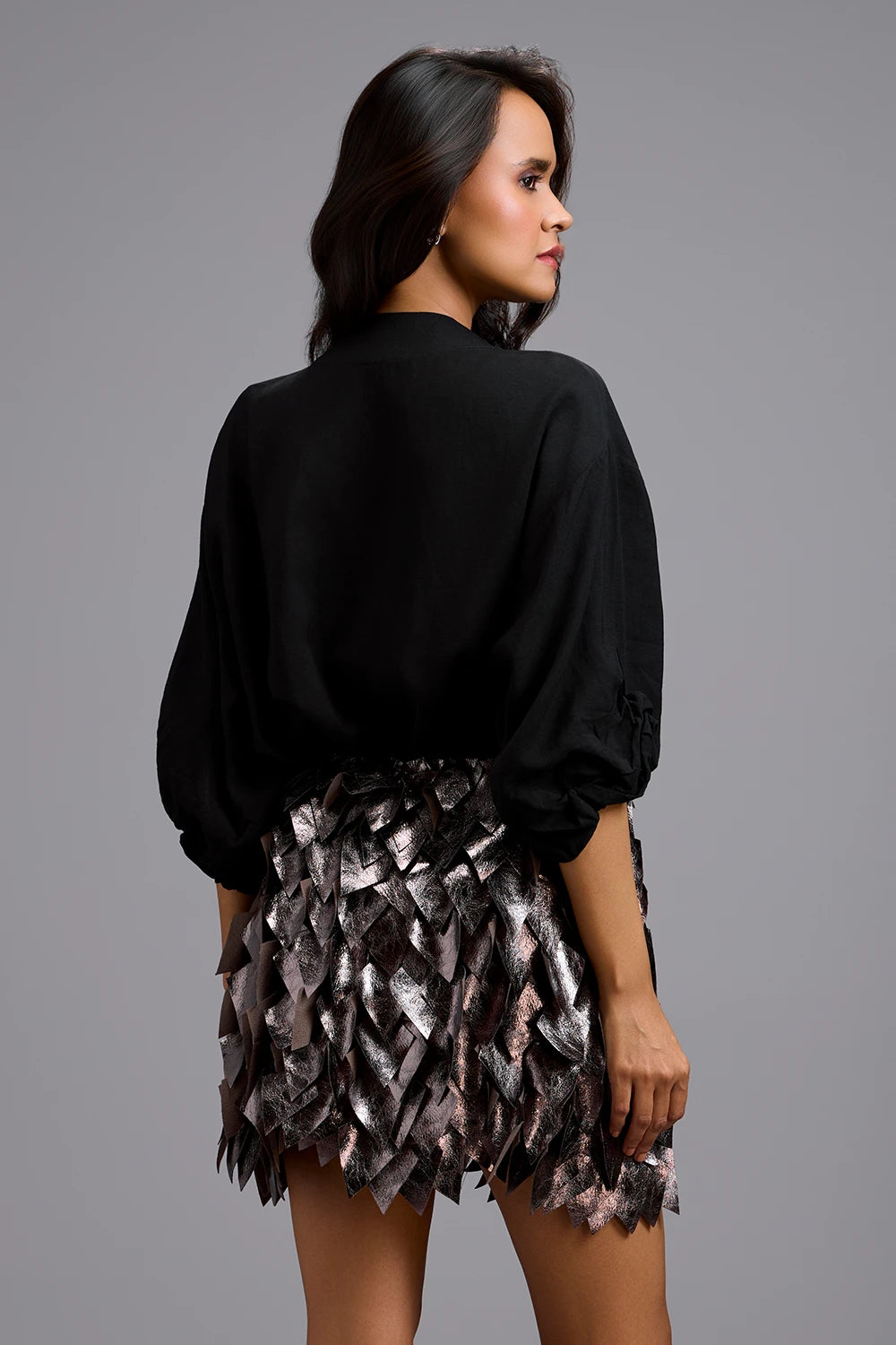 Celestial Mandarin Mini Skirt Set