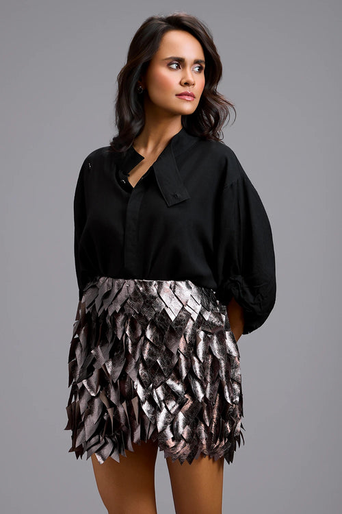 Celestial Mandarin Mini Skirt Set