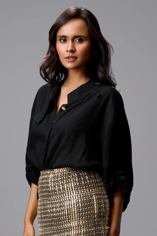 Midnight Eclipse Oversized Shirt