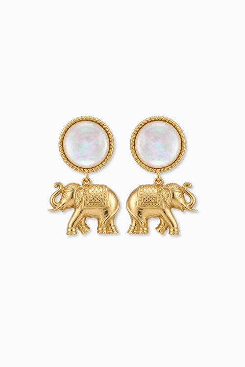 Tale of Ele Drop Earrings wth Pearls