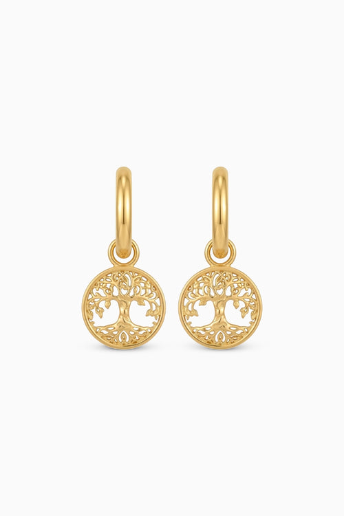 Grace Hoops with Tree of Life Drops