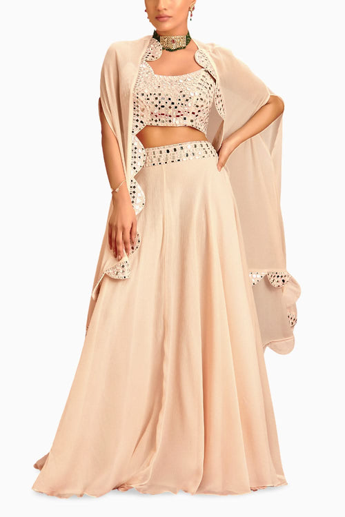 Elara Blush Pink Lehenga Set