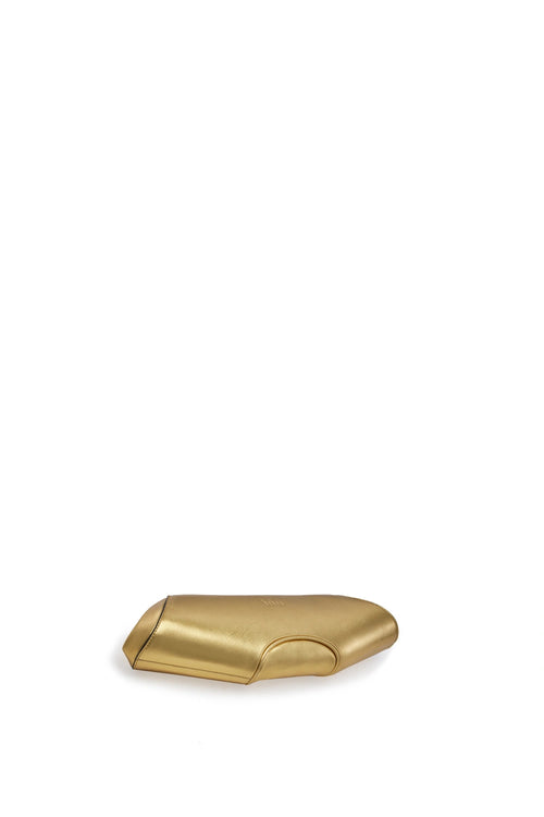 Elizabeth Metallic Gold Baguette Clutch