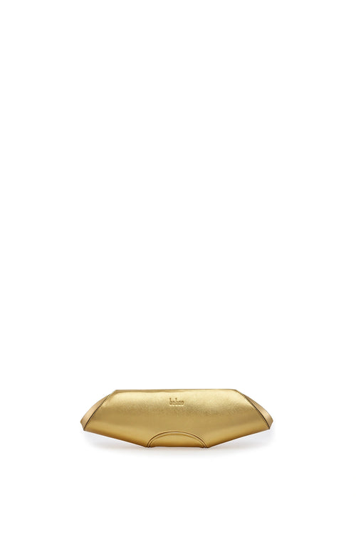 Elizabeth Metallic Gold Baguette Clutch