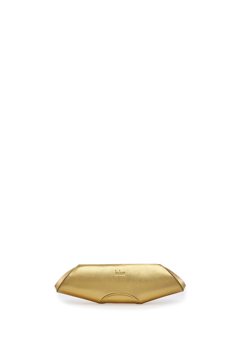 Elizabeth Metallic Gold Baguette Clutch