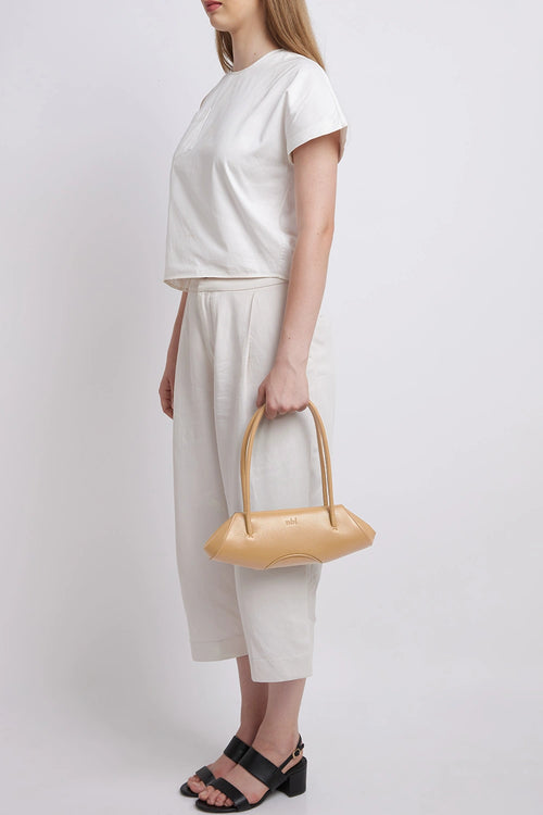 Elizabeth Pebble Bisque Mini Baguette Bag