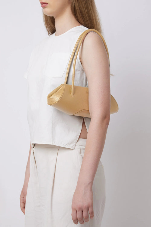 Elizabeth Pebble Bisque Mini Baguette Bag