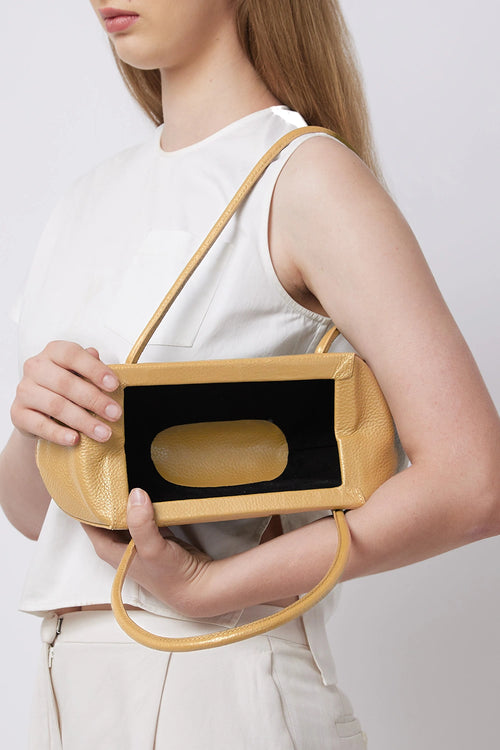 Elizabeth Pebble Bisque Mini Baguette Bag