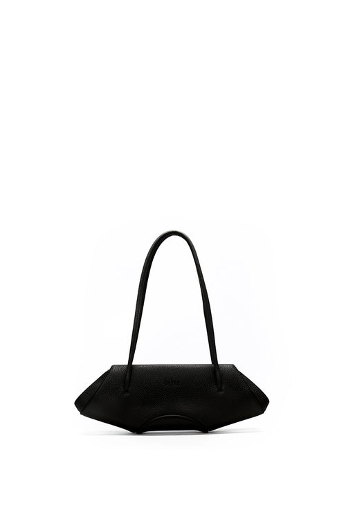 Elizabeth Pebble Peach Mini Baguette Bag