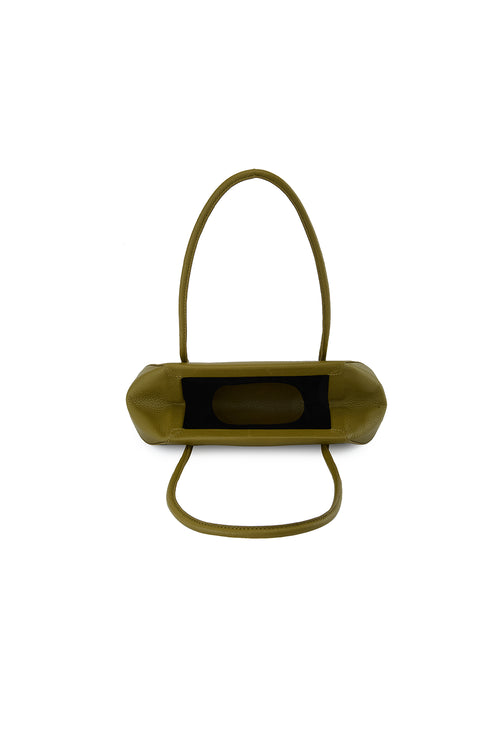 Elizabeth Pebble Olive Mini Baguette Bag