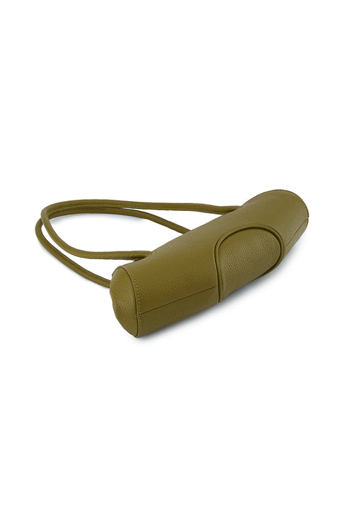 Elizabeth Pebble Olive Mini Baguette Bag