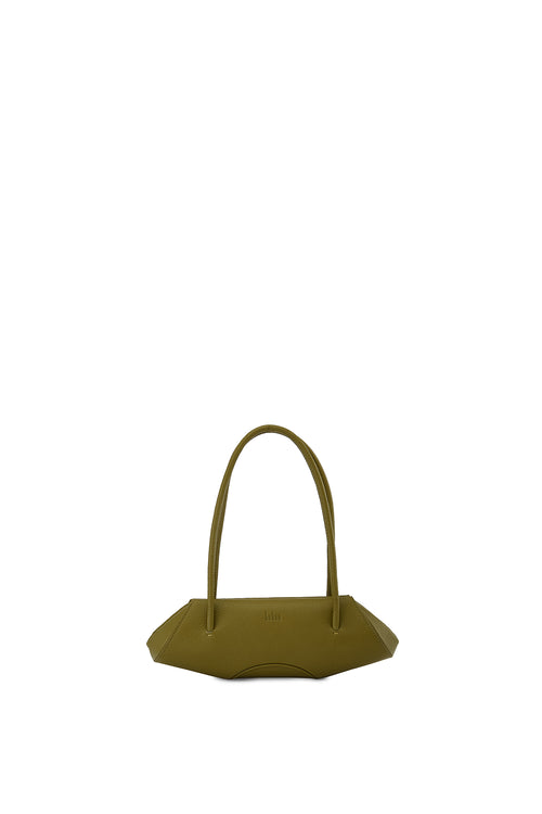 Elizabeth Pebble Olive Mini Baguette Bag