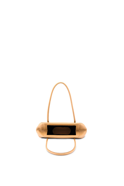 Elizabeth Pebble Peach Mini Baguette Bag