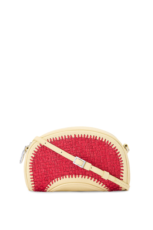 Elizabeth Raffia Buttercream Camera Bag