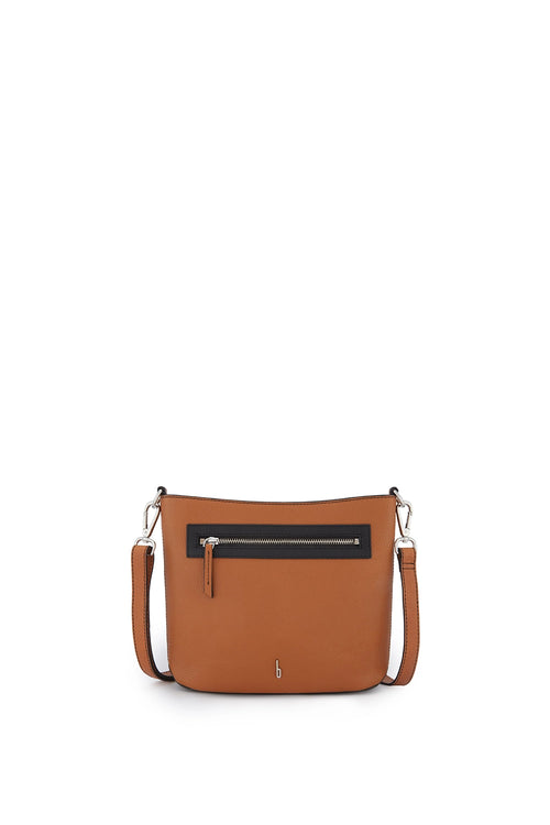 Elizabeth Black Tan Combo Crossbody Bag