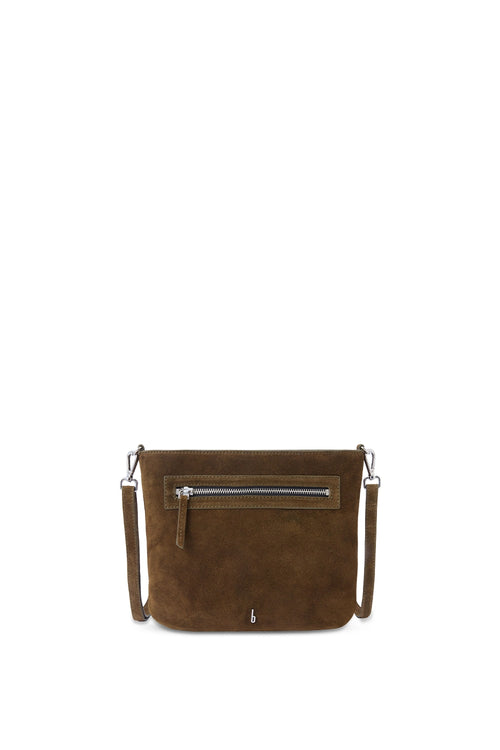 Elizabeth Suede Palm Crossbody Bag