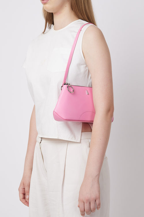Elizabeth Nappa Gum Pink Mini Pouchette Bag
