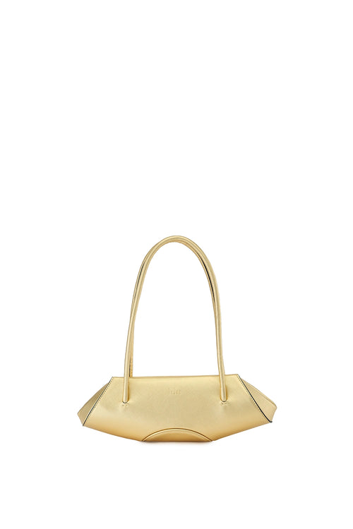 Elizabeth Metallic Silver Mini Baguette Bag