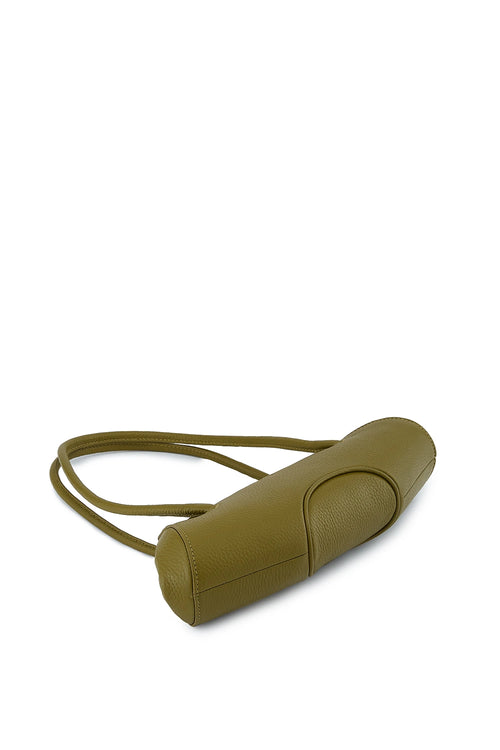 Elizabeth Pebble Olive Mini Baguette Bag
