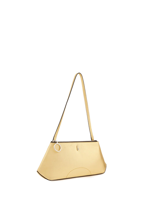 Elizabeth Soft Metallic Gold  Mini Pouchette Bag