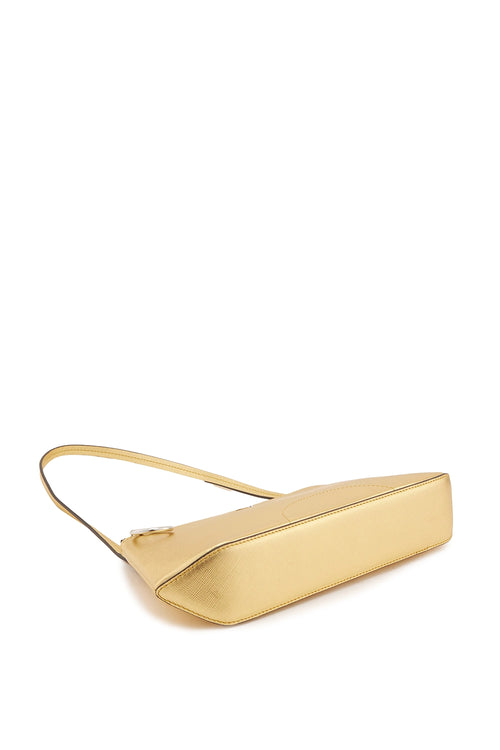 Elizabeth Soft Metallic Gold  Mini Pouchette Bag