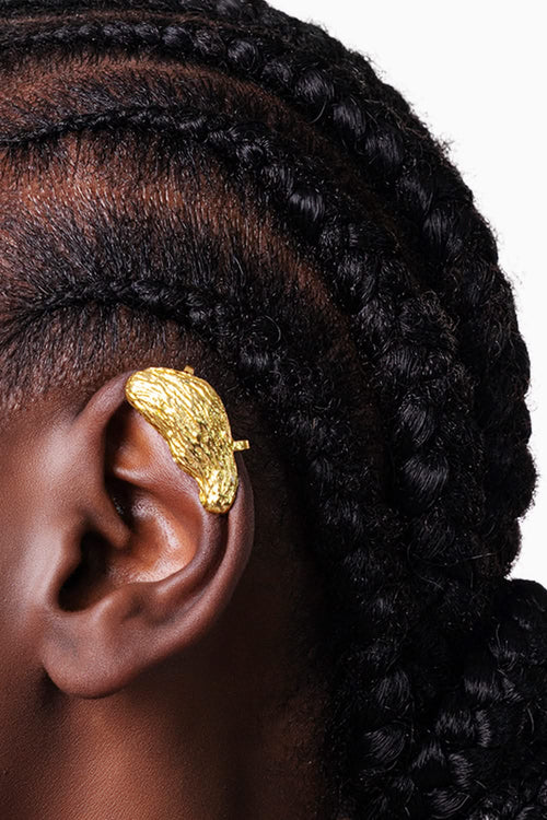 Cedar Ear Cuff - Gold Tone