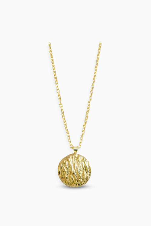 Amber Pendant Chain Necklace