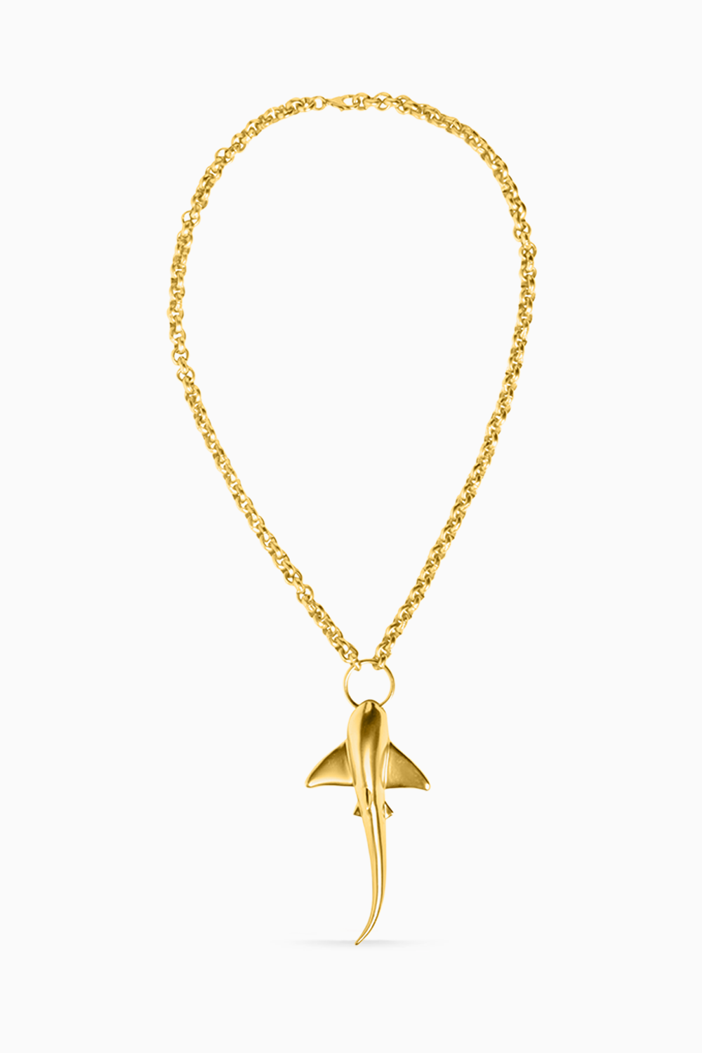 Shark Necklace Gold