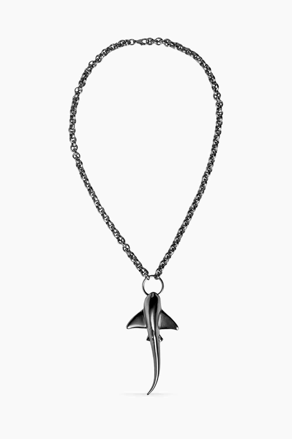 Shark Necklace Black