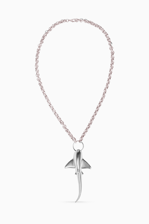 Shark Necklace Silver