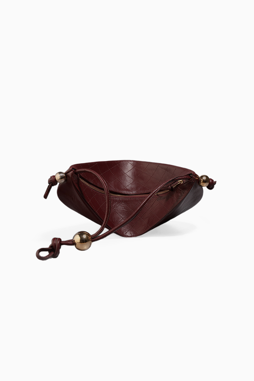 Red Quilted Pouch Bag