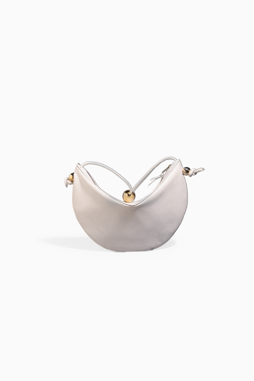 White Quilted Pouch Bag