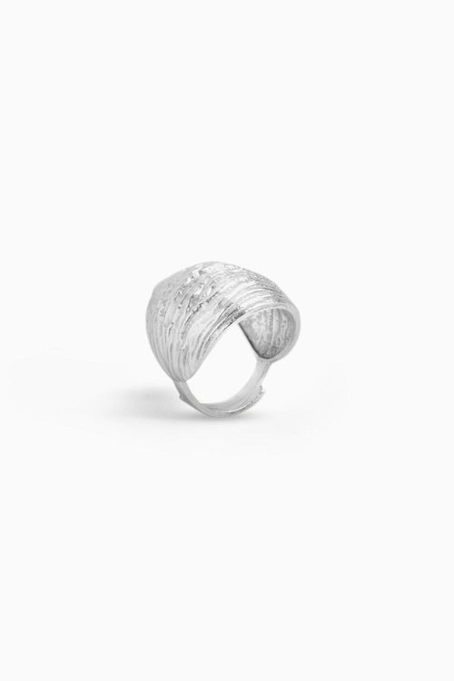 Oak Ring - Silver Tone