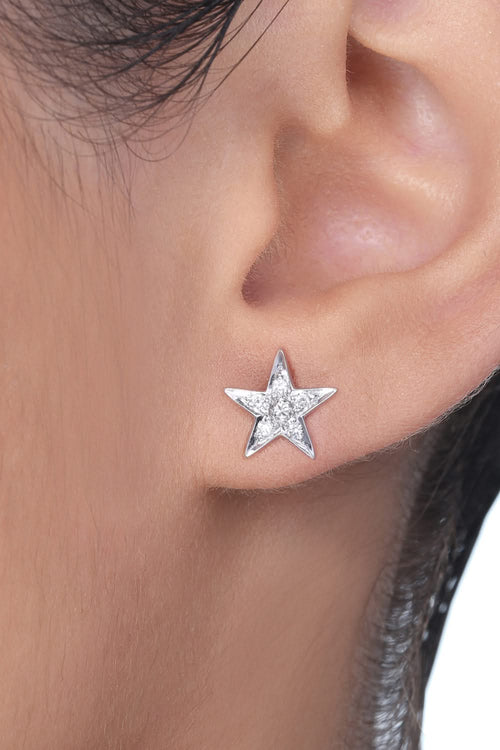 Star Diamond 14KT Gold Studs