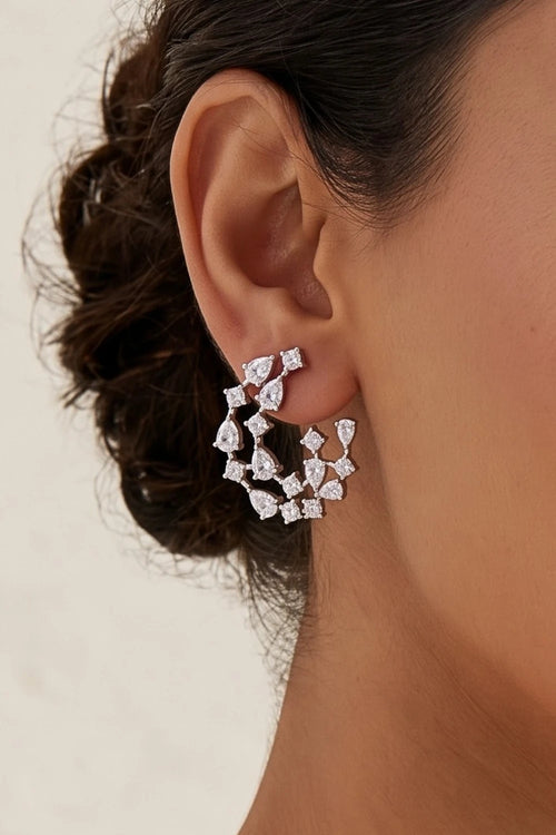 Amarante Open Hoop Earrings
