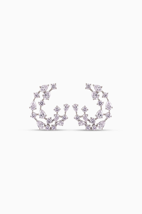 Amarante Open Hoop Earrings