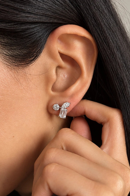 Vera Multi-Shape Stud Earrings