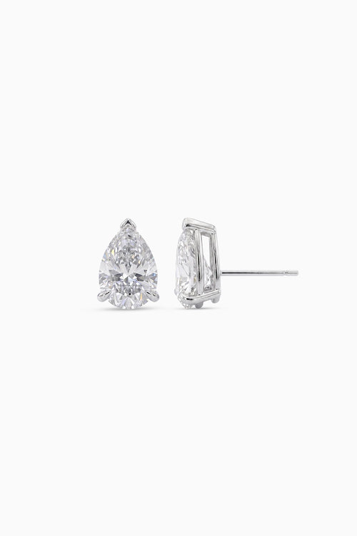Pear Cut Solitaire Martini Studs
