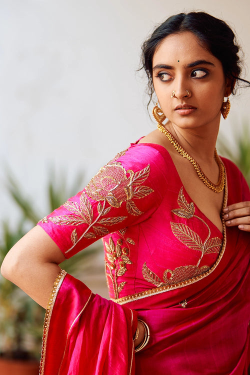 Zariphool Rani Saree & Blouse
