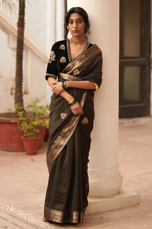 Surma Rani Phool Saree & Blouse