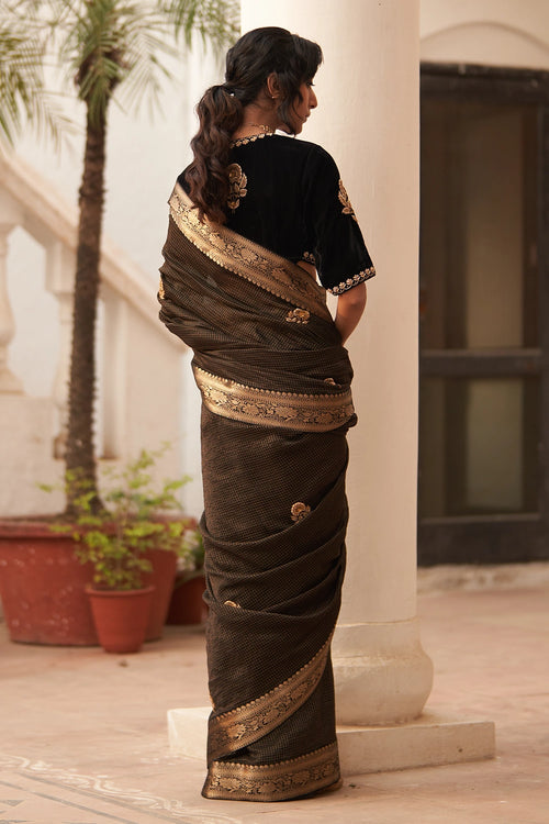 Surma Rani Phool Saree & Blouse