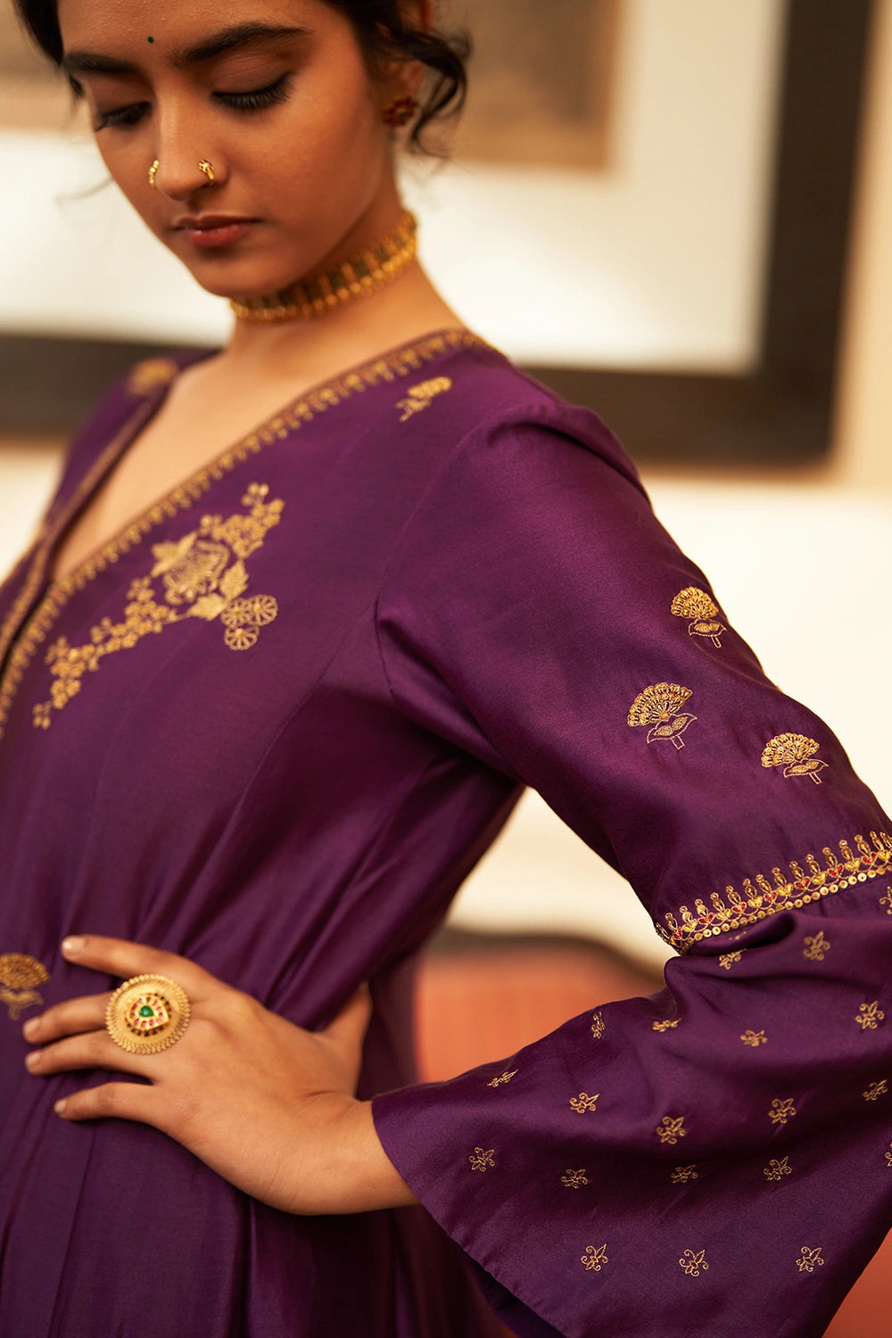 Rani Jamuni Kali Kurta set